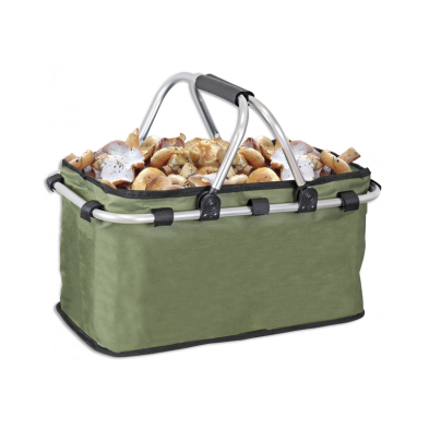 Cesta de setas con asas acolchadas