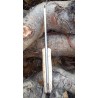 Cuchillo Bushcraft y Supervivencia Joker Trampero Scandi en Abedul Rizado con Ferrocerio
