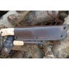 Cuchillo Bushcraft y Supervivencia Joker Trampero Scandi en Abedul Rizado con Ferrocerio