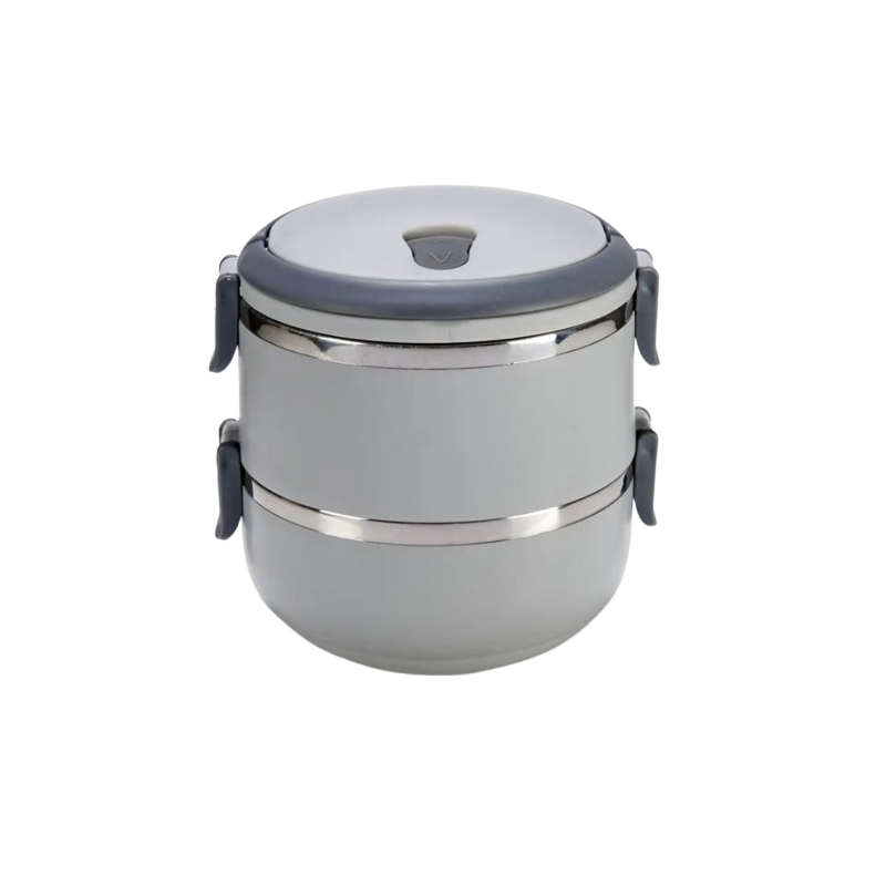 Fiambrera Doble Hermética de 1500 ml | Fiambrera para Trabajo y Picnic (3 Colores)