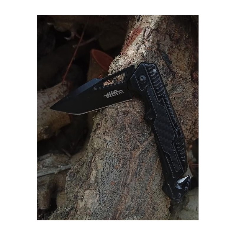Navaja Deportiva JKR PRO 10009, mango fibra de carbono y G10.