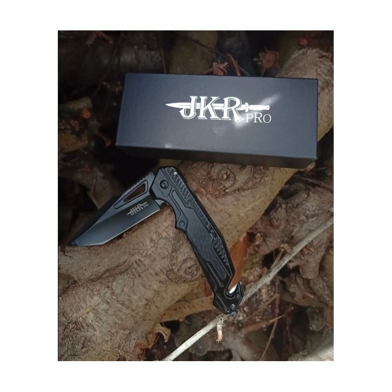 Navaja Deportiva JKR PRO 10009, mango fibra de carbono y G10.