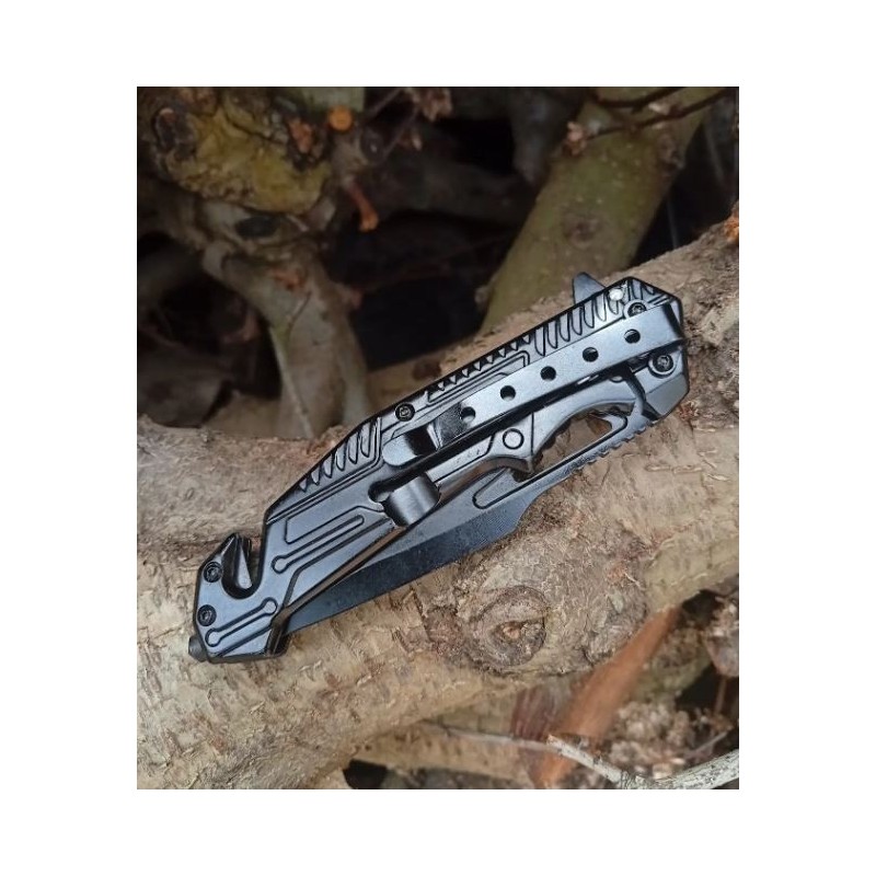 Navaja Deportiva JKR PRO 10009, mango fibra de carbono y G10.