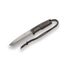 Cuchillo de supervivencia JKR 786 mango de goma, hoja recubrimiento titanio