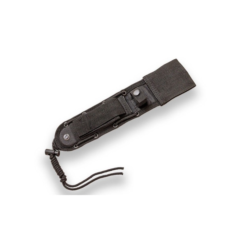 Cuchillo de supervivencia JKR 786 mango de goma, hoja recubrimiento titanio