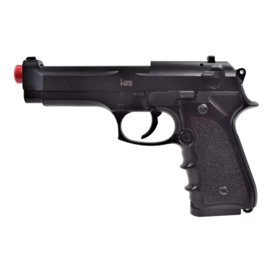 Pistola airsoft de muelle HFC negra (HA 118B) RLM